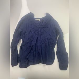 cotton daisy dark blue blouse size M